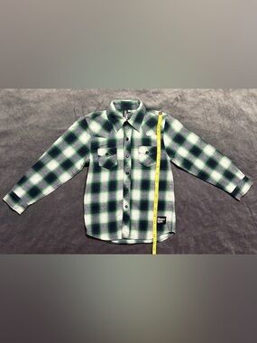 Knucklehead Green Long Sleeve Button Up SIZE 6T Pearl Snap